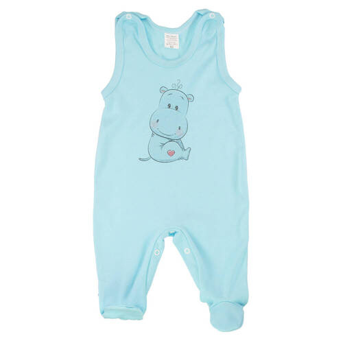 Wesoły Hipcio śpiochy niemowlęce Martex niebieski