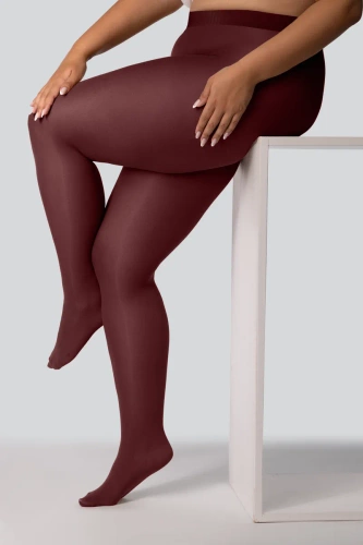 Elizabeth Rajstopy Queen Size 70 den red wine– gładkie, matowe, kolorowe, komfortowe