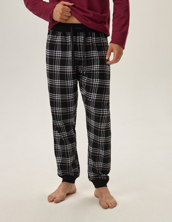 41919 Honor Piżama Męska Premium Henderson -bordowy