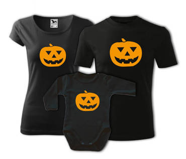 MAMA TATA DZIECKO ZESTAW koszulek rodzinnych na HALLOWEEN Moocha czarny