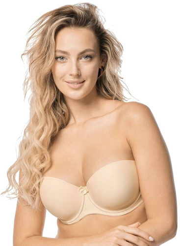Ewa Biustonosz bardotka Nipplex - beżowy