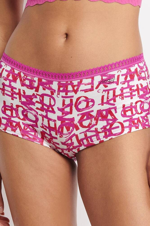 GO Crush Short C3P Szorty Damskie 3-pak Sloggi -czerwony różowy