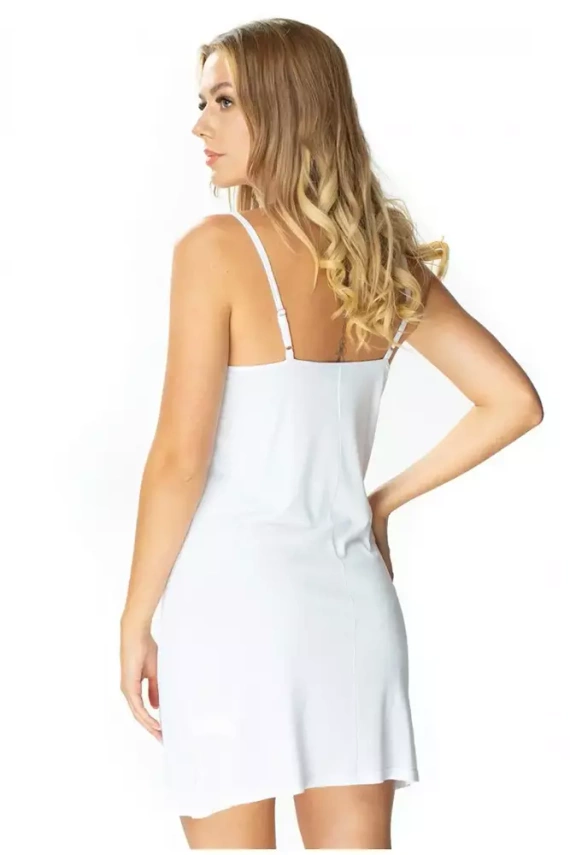 6275 Promenada halka koszula nocna damska Mewa- biała