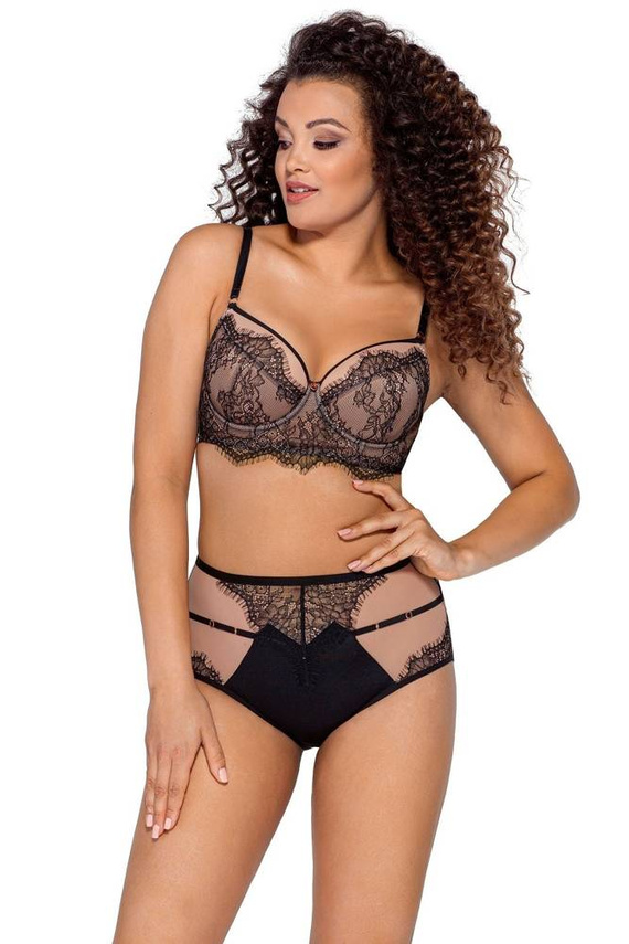 2007 Biustonosz push-up Ava czarny