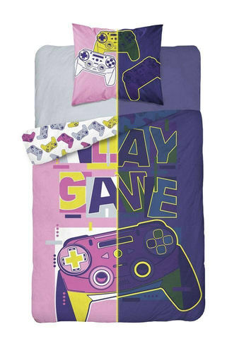 3582 B Game Over Pady Pościel bawełniana świecąca w ciemności Detexpol