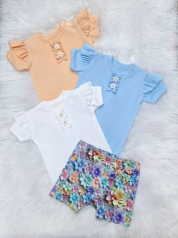 Ola Body z krótkim rękawem Bambarillo ecru