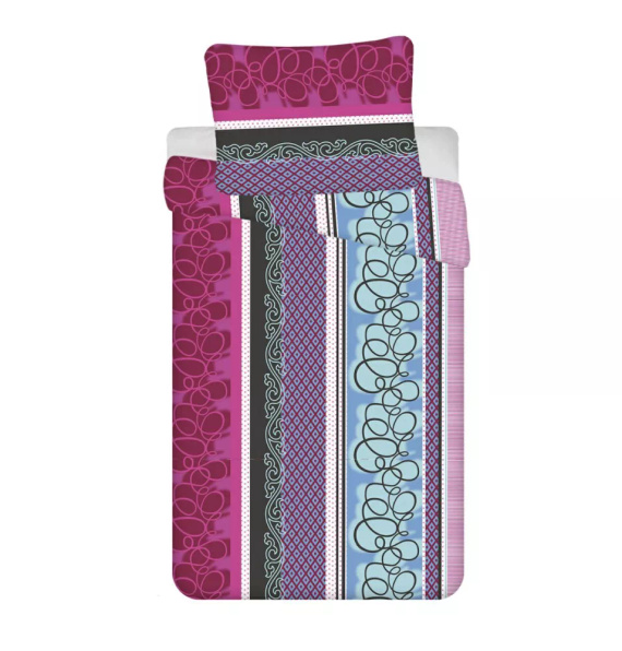 Purple Spin Pościel bawełniana Jerry Fabrics różowy