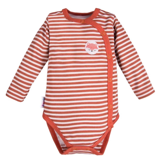 Adventure Rozpinane body dla dziewczynki paski Ewa Klucze- fiolet/rudy 