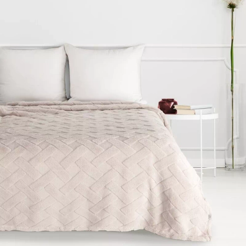 Caro koc narzuta z mikrofibry Designe91 beżowy