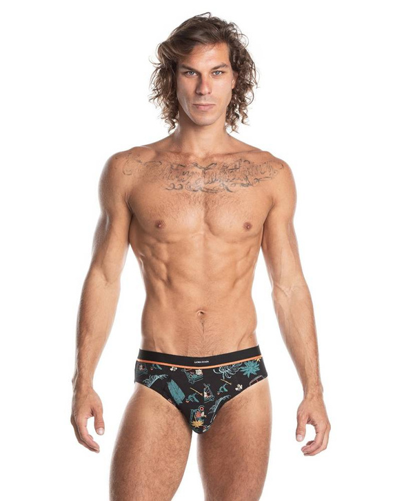 M-976 SD Slipy męskie Lama czarny