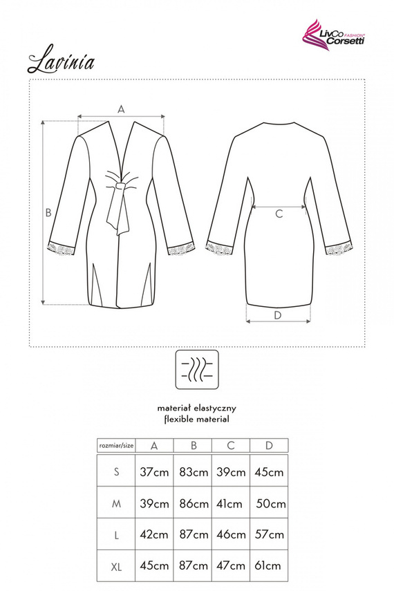 Lavinia LC 90023 Szlafrok damski LivCo Corsetti