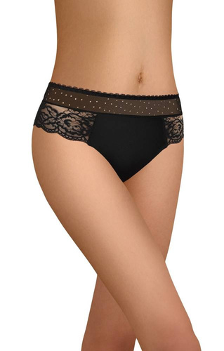 111 Stringi Damskie Modo -czarny