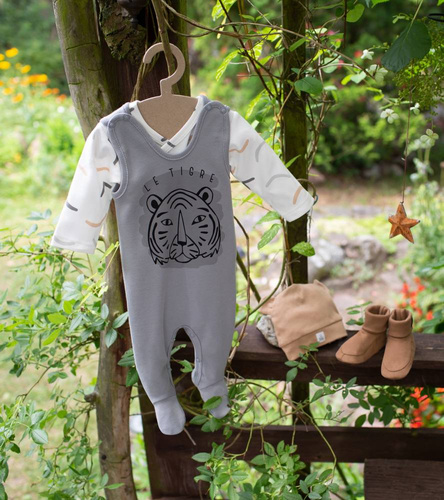 Le Tigre Śpiochy niemowlęce Pinokio - szary