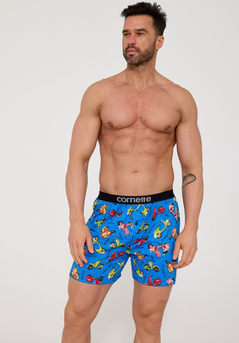 Cornette 881/03 Classic Bokserki męskie niebieskie 100% Bawełna Vespa