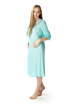 84133 Diana koszula nocna damska Mewa turkusowy