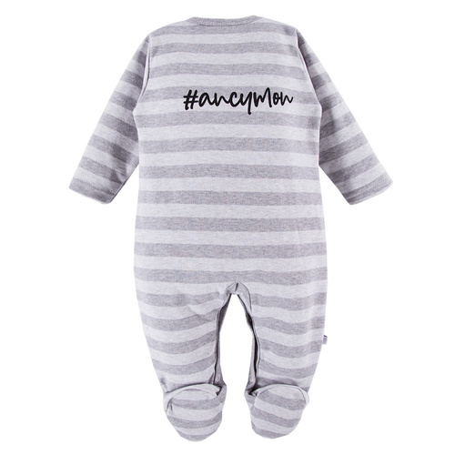 Ancymon Pajac niemowlęcy 2-pak Eevi - szary/zielony