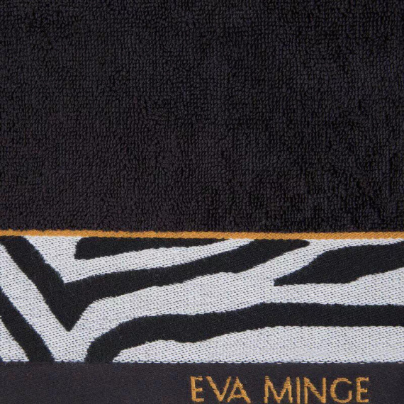 Eva 22 Ręcznik Eva Minge pantera/zebra Eurofirany czarny 