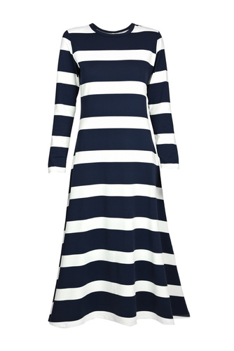 20018 Marine Sukienka Mediolano granatowy