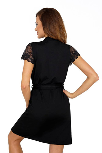 Felicia Szlafrok damski Donna - czarny 