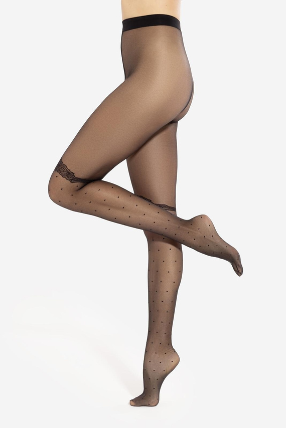 Rajstopy Fancy wz.01 20 den Gatta – czarne, matowe, bezmajtkowe