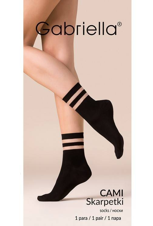 528 Cami Skarpetki Damskie Gabriella - nero