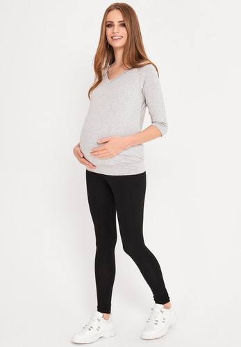 Bluzka ciążowa i do karmienia rękaw 3/4 Basic szary