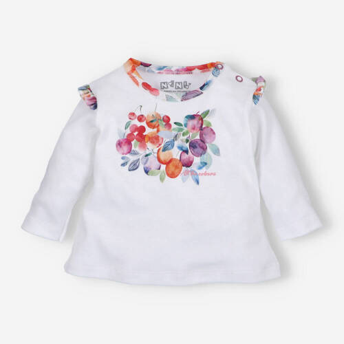 Śliweczki Bluzka z bawełny organicznej Nini ecru