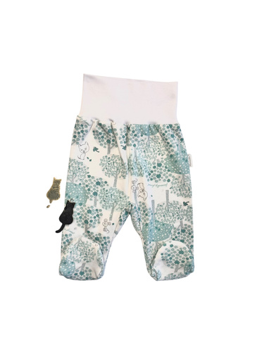 Półśpiochy niemowlęce dla dziewczynki Mamatti PD15120 – wzorzyste, bawełniane