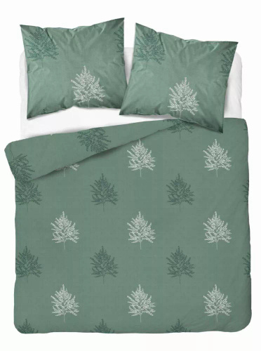 5503 B Pościel bawełniana szałwiowaz liśćmi paproci geometrycznymi Naturalis– Detexpol