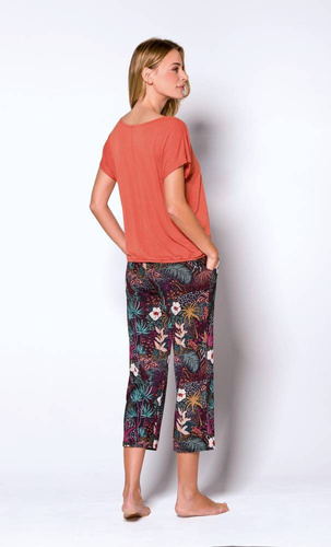 Rio Piżama Damska 3/4 Babella - ceglasty