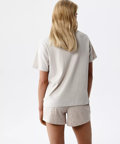 Atlantic NMP-507 piżama damska 100% bawełna peach beżowo-różowa