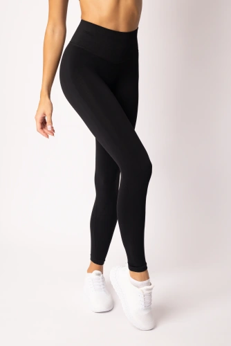 Legginsy damskie SPAIO Flex Innergy 2.0 czarne– seamless, wsparcie regeneracji