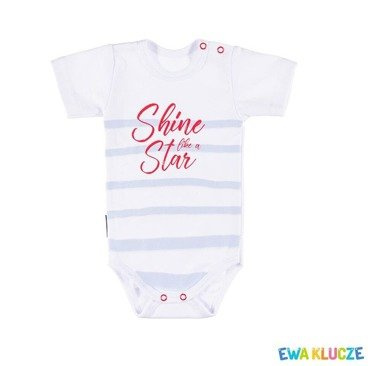 Body niemowlęce krótki rękaw LITTLE STAR Ewa Klucze