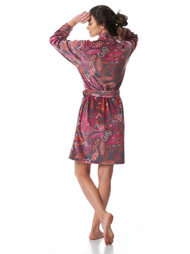 LGD 782 Szlafrok Damski Key - mocca/wzór