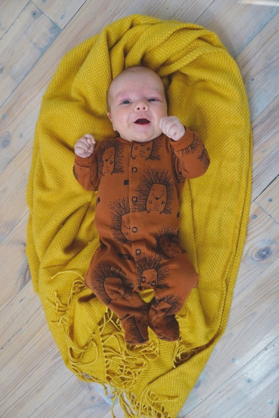 Pajac dzidziuś "SPIKE" Makoma cinnamon