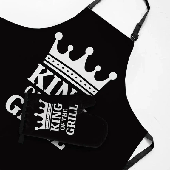 King of the grill fartuch kuchenny Domarex czarny