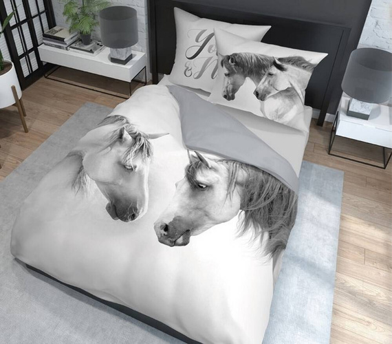 3819 A Pościel bawełniana młodzieżowa koń kucyk horse Holland Natura 2 Detexpol  