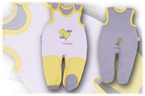 Śpioch bawełniany "BALONIK" różowy Terjan