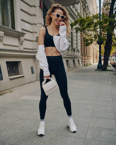 Seamless leggins free Legginsy damskie Gabriella czarny