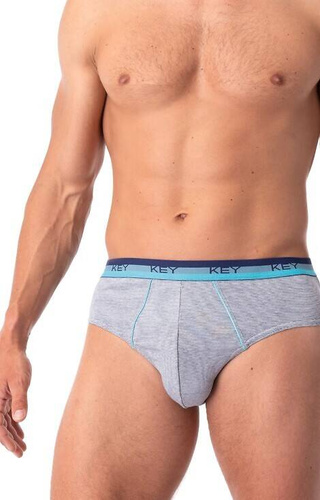 MPP 340 B25 Slipy męskie 2-pak Key - granatowy-szary