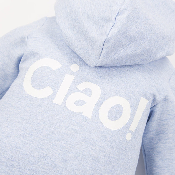 Ciao Kombinezon dresowy z kapturem Eevi - niebieski melanż