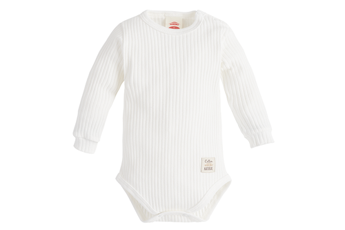 03234DRE "Natural Harmony" Body niemowlęce z długim rękawem Makoma ecru