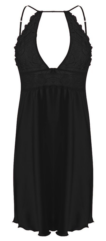 Afrodyta Koszulka satynowa damska DKaren - Czarny