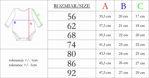 214097 Muki Body z długim rękawem Nicol