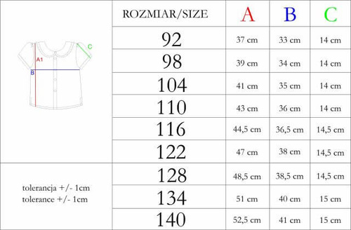 Koszula dziewczęca Nicol 224301 muślin 100% bawełna krótki rękaw