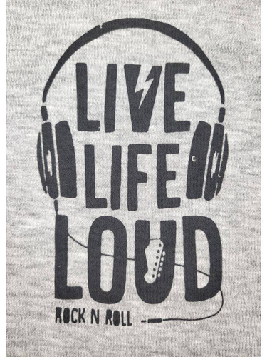 Pajac bawełniany "Music" Terjan - szary