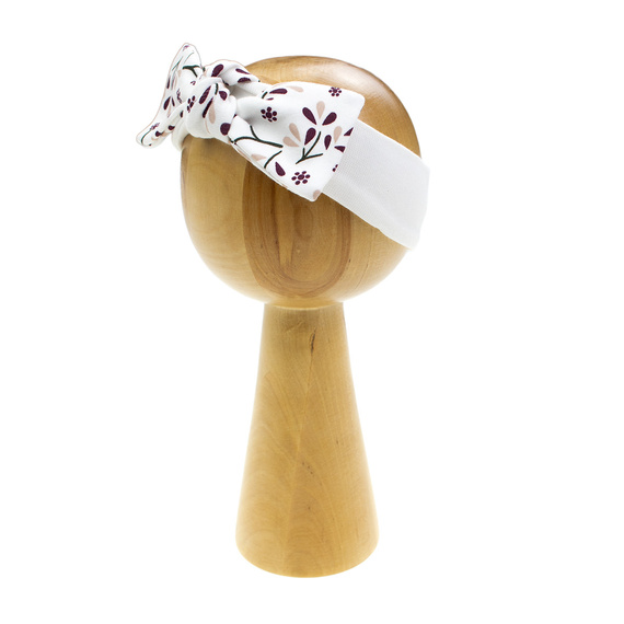 217065 Alisa Opaska Nicol bawełniana z kokardką – kwiatowy wzór