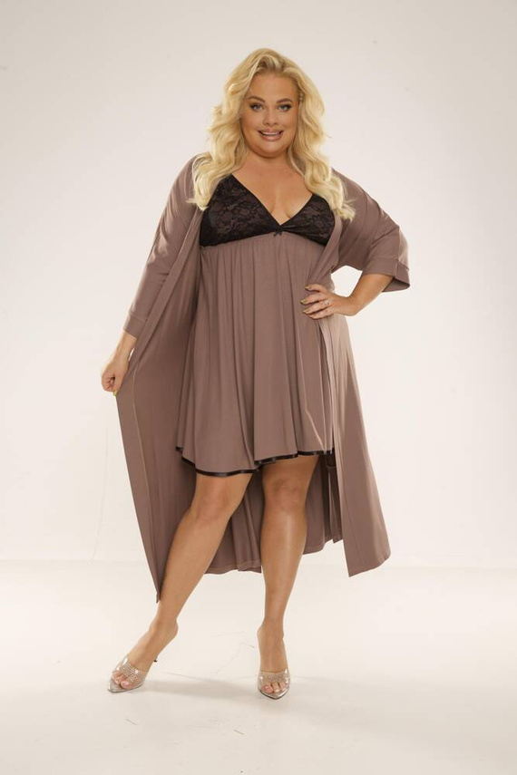 713 Cloche Koszula nocna Forex - mocca