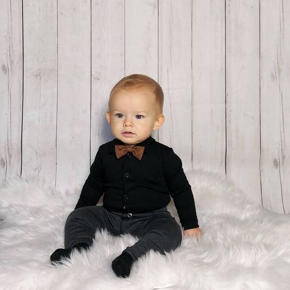 Miłosz Body z długim rękawem Bambarillo czarny