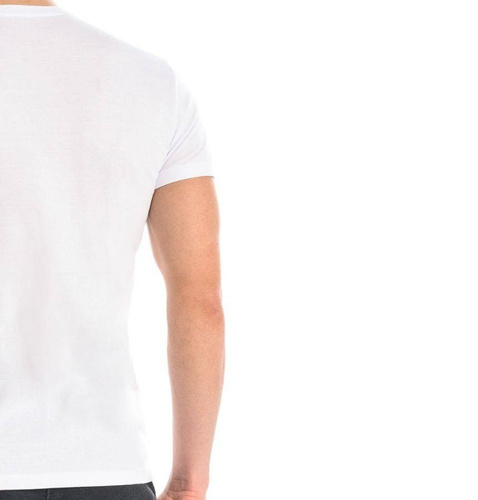 1503 Dany V T-Shirt Męski Bawełniany Teyli- biały